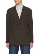 BRUNELLO CUCINELLI | 亚麻双排扣戗驳领西装外套 | 男士 |
